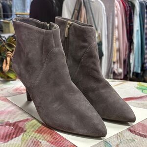Rockport Total Motion Charcoal Suede Ankle Booties
